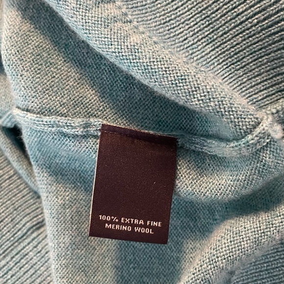 Hart Schaffner Marx 100% Extra Fine Merino Wool V-Neck‎ Sweater Size Medium - Picture 5 of 6